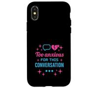 Ragazza Calda Ansia Glam Therapy Humor Pensare troppo Estetica Custodia per iPhone X/XS