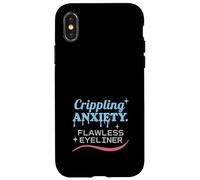 Ragazza Calda Ansia Glam Therapy Humor Pensare troppo Estetica Custodia per iPhone X/XS