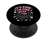 Ragazza Calda Ansia Glam Therapy Humor Pensare troppo Estetica PopSockets PopGrip Adesivo