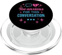 Ragazza Calda Ansia Glam Therapy Humor Pensare troppo Estetica PopSockets PopGrip per MagSafe