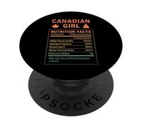 Ragazza canadese Donne orgogliose con radici canadesi PopSockets PopGrip Adesivo