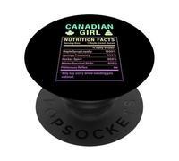 Ragazza canadese Donne orgogliose con radici canadesi PopSockets PopGrip Adesivo