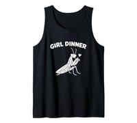 Ragazza Cena Pregare Mantide Divertente Unhinged Gen Z Bug Meme Bavaglio Canotta