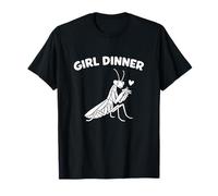 Ragazza Cena Pregare Mantide Divertente Unhinged Gen Z Bug Meme Bavaglio Maglietta