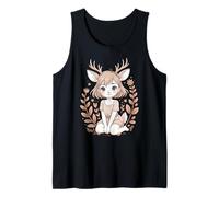 Ragazza Cervo Anime Forest Nature Natura Dolce Canotta