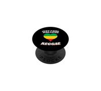 Ragazza che ama la musica reggae Rasta Heart Lover PopSockets PopGrip Adesivo