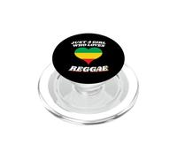Ragazza che ama la musica reggae Rasta Heart Lover PopSockets PopGrip per MagSafe