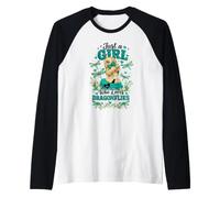 Ragazza Che AMA Le libellule Maglia con Maniche Raglan