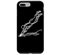Ragazza che nuota Disegno di nuotatrice competitiva Custodia per iPhone 7 Plus/8 Plus