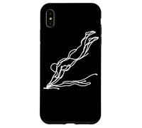 Ragazza che nuota Disegno di nuotatrice competitiva Custodia per iPhone XS Max