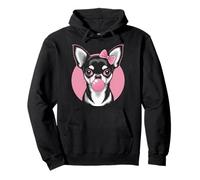 Ragazza Chihuahua Rosa Bubblegum Chihuahua Felpa con Cappuccio