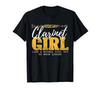 Ragazza Clarinettista Regalo Banda Di Paese Clarinetto Maglietta