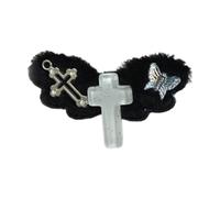 Ragazza Clip Piatto Tornante 2000s stile Ornamenti Balletcore Per Le Donne Ragazza Mazzi Hairclip Ala Dolce Balletcore