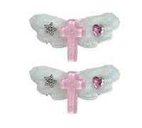Ragazza Clip Piatto Tornante 2000s stile Ornamenti Balletcore Per Le Donne Ragazza Mazzi Hairclip Ala Dolce Balletcore