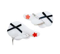 Ragazza Clip Piatto Tornante Ornamenti Balletcore Per Le Donne Ragazza Mazzi Hairclip Dente Archi Dolce Balletcore Foto Puntelli