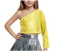 Ragazza Completo Set 2 Pezzi Elegante Estiva Camicia Bambine e Ragazze Casual TShirt Manica Corta e Pantaloni 3/4 Sport Camicetta Leggero Tops Girocollo Maglietta Solido