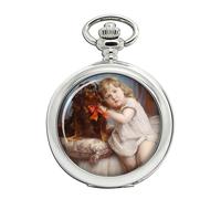 Ragazza Con Un King Charles Spaniel Di Carl Reichert Orologio Da Taschino