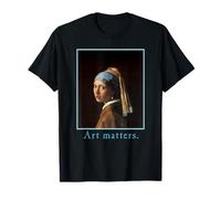 Ragazza con un orecchino di perla Tshirt Vermeer Art Maglietta