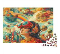 Ragazza cosmica Puzzles 1000 Pezzi In Cartone Pressato, Un Classico Puzzle A Pezzi Per Enigma Ultra Difficile, Ideale Per Hobby Invernale, Il Miglior Regalo Per Gli Amanti Dei Puzzle 38x26cm/1000pcs