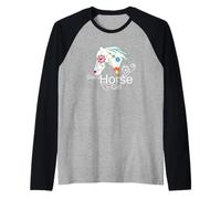 Ragazza del Cavallo Pazzo Maglia con Maniche Raglan
