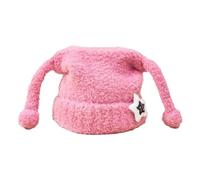 Ragazza Del Fumetto Peloso Cappello In Maglia Y2K Partito Foto Puntelli Hot Girl Cute Star Slouchy Crochet Cappelli Per Gli Uomini