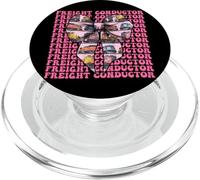 Ragazza del treno del conducente del treno del conduttore merci Locomotiva PopSockets PopGrip per MagSafe