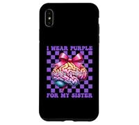 Ragazza della consapevolezza dell'epilessia Viola La lotta di mio padre è la mia lotta Custodia per iPhone XS Max