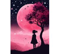 Ragazza dell'albero della luna - Puzzle 150 Pezzi - Puzzle Fai da te 35x25 cm,Intrattenimento Creativo - Puzzle Per Adulti E Tutta La Famiglie