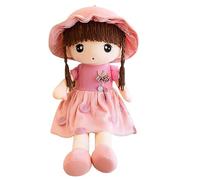 Ragazza di Pezza Simpatico Peluche Decorazione da Compagnia Giocattolo Bella Gonna con Cappuccio Regalo per Bambini per Compleanno, Battesimo, San Valentino, Natale, 45cm