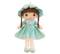 Ragazza di Pezza Simpatico Peluche Decorazione da Compagnia Giocattolo Bella Gonna con Cappuccio Regalo per Bambini per Compleanno, Battesimo, San Valentino, Natale, 45cm