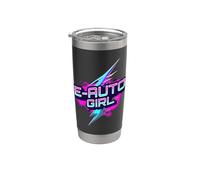 Ragazza Elettrica Typ 2 Plug Supercharge E Cars Ev Auto Bicchiere termico in acciaio inox doppia parete