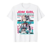 Ragazza Giapponese Auto da Corsa Anime Kawaii Ragazze alla deriva Maglietta