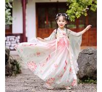 Ragazza Hanfu Abito Ricamato Floreale Ttang Cinese Tradizionale Princess Dolce