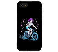 Ragazza In Bicicletta Attraverso Le Stelle Divertimento Av Custodia per iPhone SE (2020) / 7/8