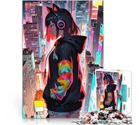 Ragazza in città Puzzle 1000 pezzi per adolescenti Aiuta il cervello ad allenare i giocattoli che creano dipendenza per coltivare la pazienza gioco di sfida unico 38x26cm