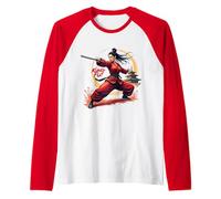 Ragazza Kung Fu Maglia con Maniche Raglan