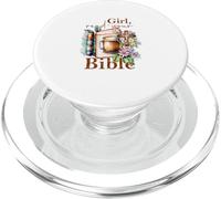 Ragazza Leggi la tua Bibbia Christian Faith Gesù Libro PopSockets PopGrip per MagSafe