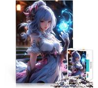 Ragazza maga carina Puzzle da 1000 pezzi per adulti Aiuta il cervello ad allenare i giocattoli che creano dipendenza per coltivare la pazienza Regali di compleanno 38x26cm