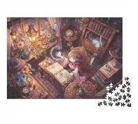 Ragazza magica Puzzle 1000 Pezzi,Gioco Educativo,Antistress,Idea Regalo,Sfida Impossibile,dai 14 Anni,Adulti E Ragazzi,Decorazione Casa 70x50cm