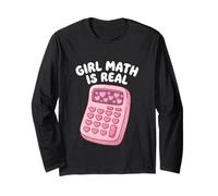 Ragazza Matematica È Vero Calcolo Algebra Logica Matematica Amante Maglia a Manica