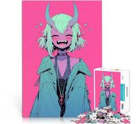 Ragazza mostro anime Puzzle 1000 pezzi per adolescenti Giocattoli che creano dipendenza e sfidano l'intelligenza del cervello Compleanno e regali unici 38x26cm
