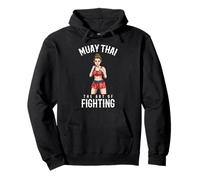 Ragazza Muay Thai - Donne Thai Boxe Felpa con Cappuccio