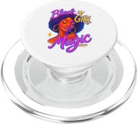 Ragazza Nera Afro Magia Melanina Empowerment Regina PopSockets PopGrip per MagSafe