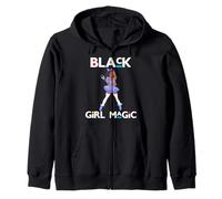 Ragazza Nera Magia Melanina Donne Divertente Bunny Pasqua Divertimento Ragazze Felpa con Cappuccio
