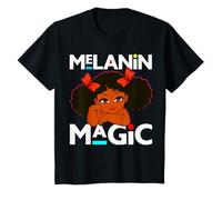 Ragazza Nera Melanina Magic Toddler Brown Girly Girl Maglietta