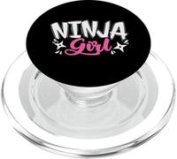Ragazza Ninja con stelle lancianti PopSockets PopGrip per MagSafe