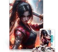 Ragazza ninja Puzzle 1000 pezzi per adolescenti Giocattoli che creano dipendenza e sfidano l'intelligenza del cervello Decorazione d'arte per la casa 38x26cm