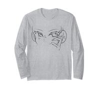 Ragazza Occhi Cuffia Lacrime Anime Maglia a Manica