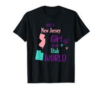 Ragazza orgogliosa Solo una ragazza del New Jersey in un mondo dello Utah Maglietta