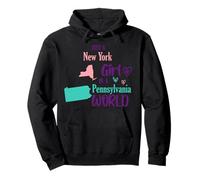 Ragazza Orgogliosa Solo Una Ragazza di New York in Un Mondo della Pennsylvania Felpa con Cappuccio